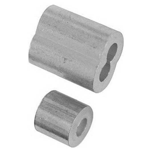 National Hardware N283-853 Garage Door Aluminum Ferrules/Stops, 1/8 In., 2-Pk. - Quantity 5